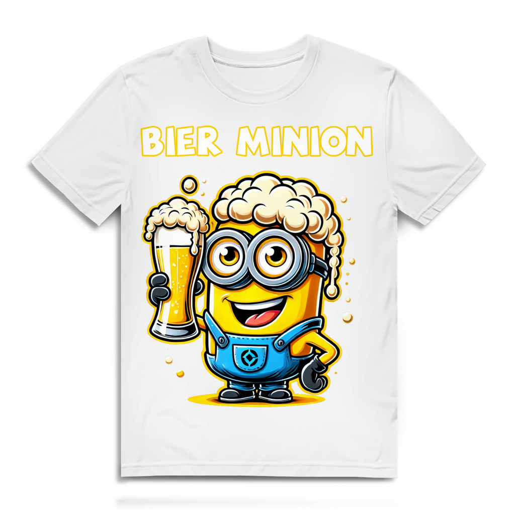 Lustiges Bier Minion Herren Bio T-Shirt – Perfekt für Bierliebhaber