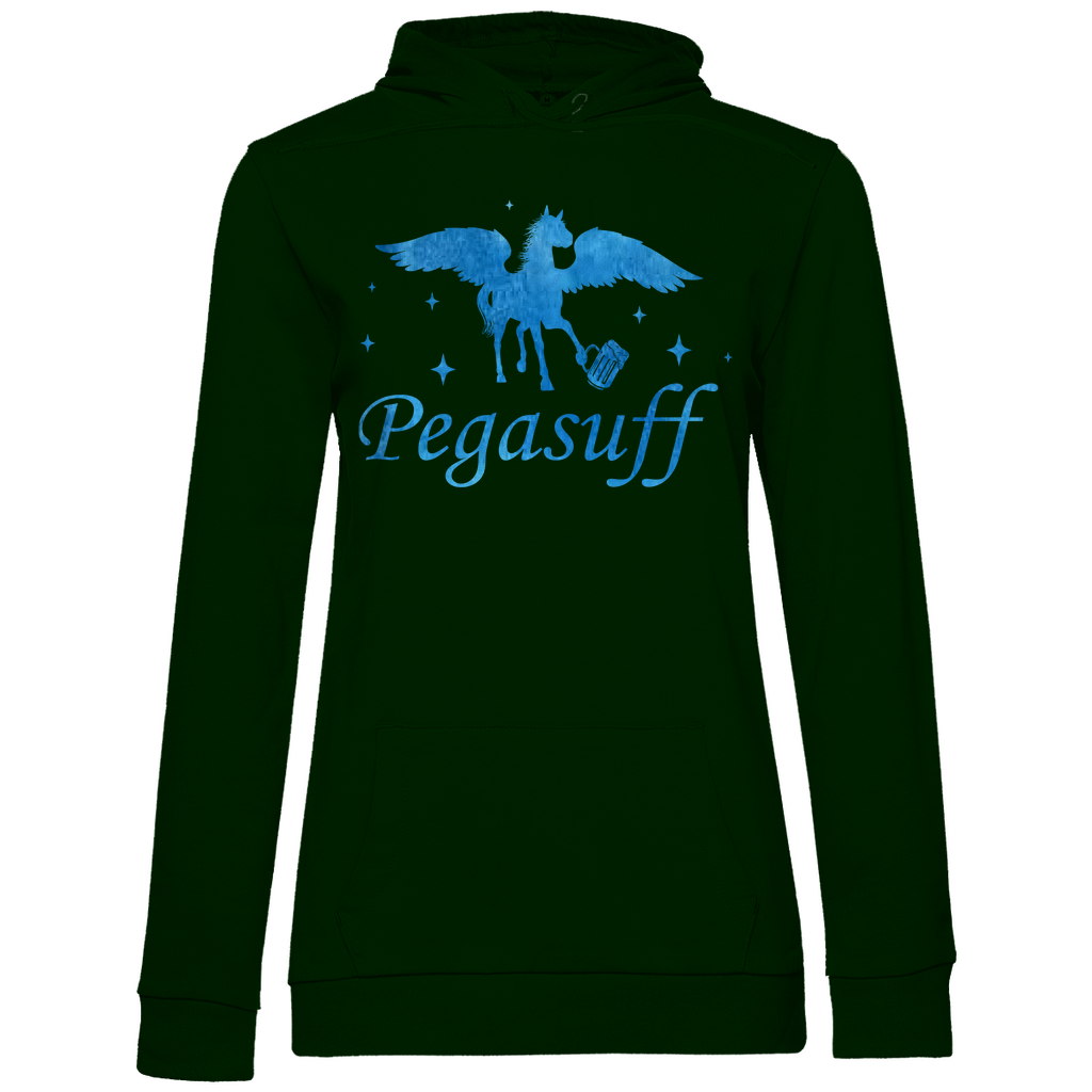 Pegasuff - Prinzessin Aquarell - Damen Hoodie Forest Green