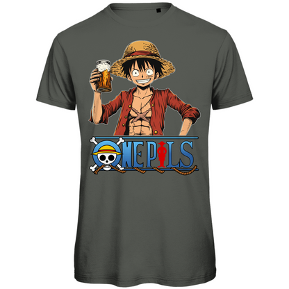 One Pils - One Piece Ruffy - Herren Premium Bio T-Shirt Millennial Khaki