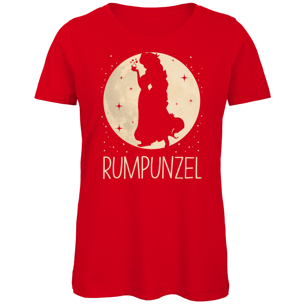 Mond Prinzessin - Rumpunzel - Damen Premium Bio T-Shirt Red