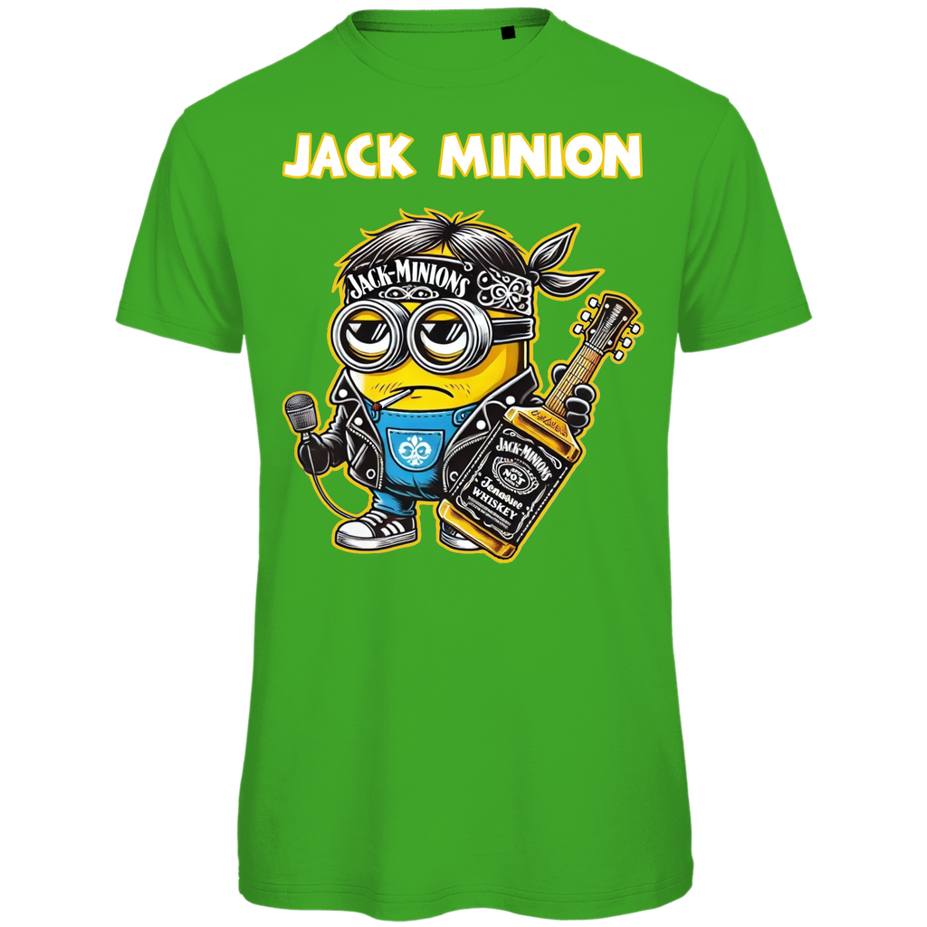 Jack Minion Herren T-Shirt - Bio Baumwolle, Lustiges Design, Jack Daniels Stil, Premium Qualität