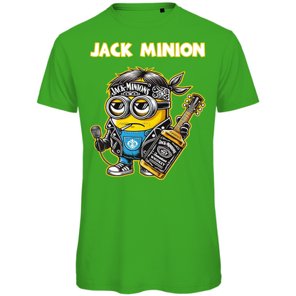 Jack Minion Herren T-Shirt - Bio Baumwolle, Lustiges Design, Jack Daniels Stil, Premium Qualität