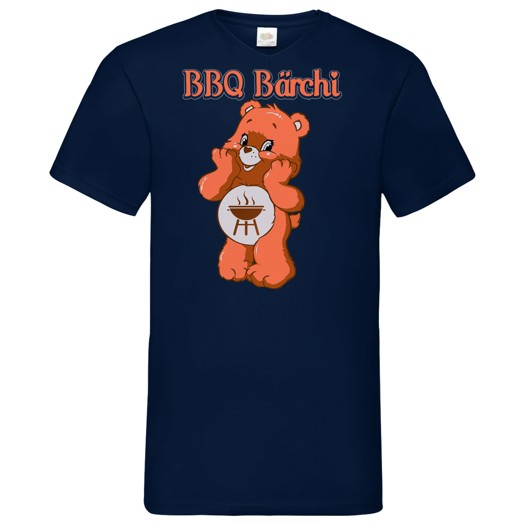 BBQ Bärchi - Glücksbärchi - Herren V-Neck Shirt