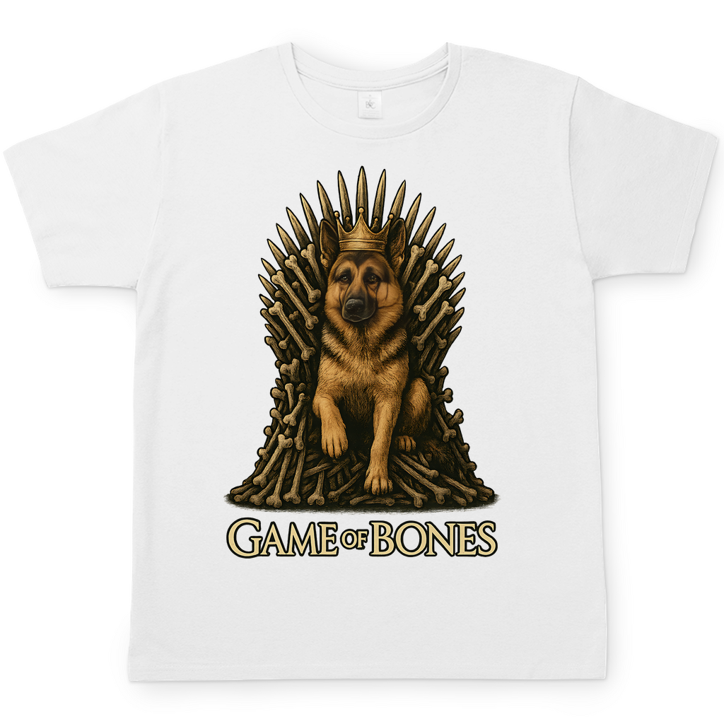Game of Bones Schäferhund Hunde - Herren T-Shirt White