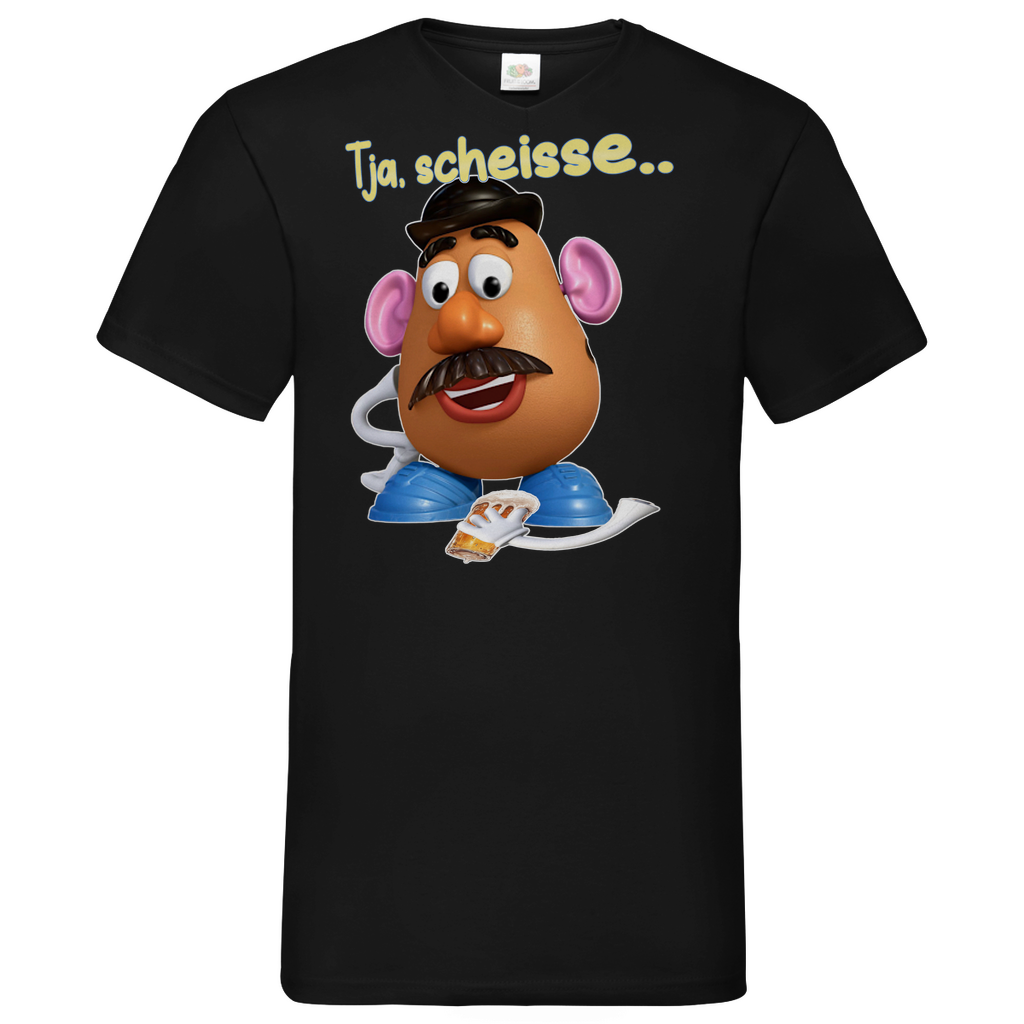 Tja, scheisse - Charlie Naseweis Toy Story - Herren V-Neck Shirt Black