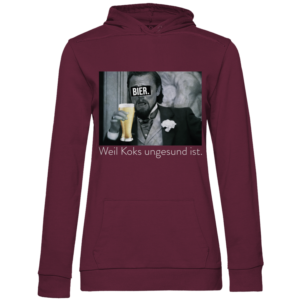 Leonardo DiCaprio - Bier weil Koks ungesund ist - Damen Hoodie Wine