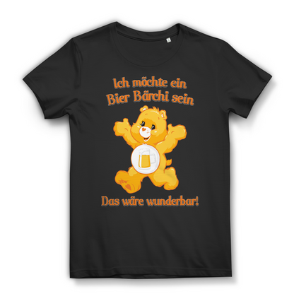 Damen Premium Bio T-Shirt Ich möchte ein Bier Bärchi sein das wäre wunderbar! Black