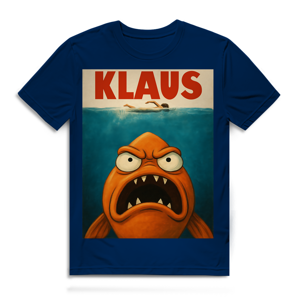 Klaus der Weiße Hai American Dad Mashup - Herren Premium Bio T-Shirt Navy