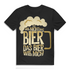 Männer Shirt mit Spruch: Ich will nicht das Bier das Bier will mich Black