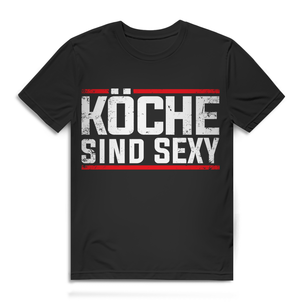 Köche sind sexy – Koch Shirt Herren – Funshirt Bio Baumwolle Black