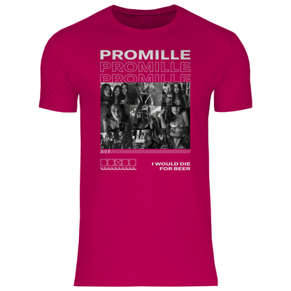 Promille Bier i would die for beer - Herren Shirt Sorbet