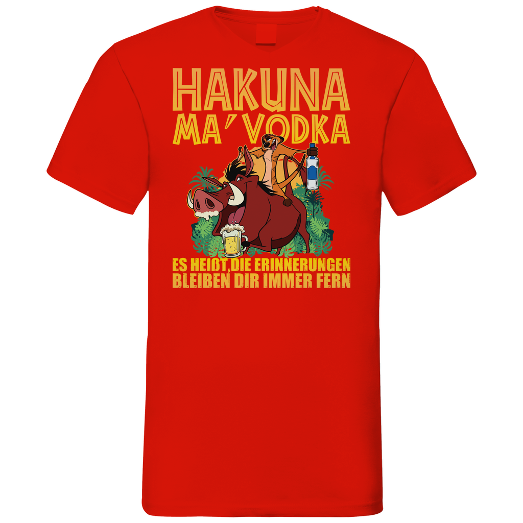 Hakuna Ma Vodka Timon und Pumbaa - Herren V-Neck Shirt