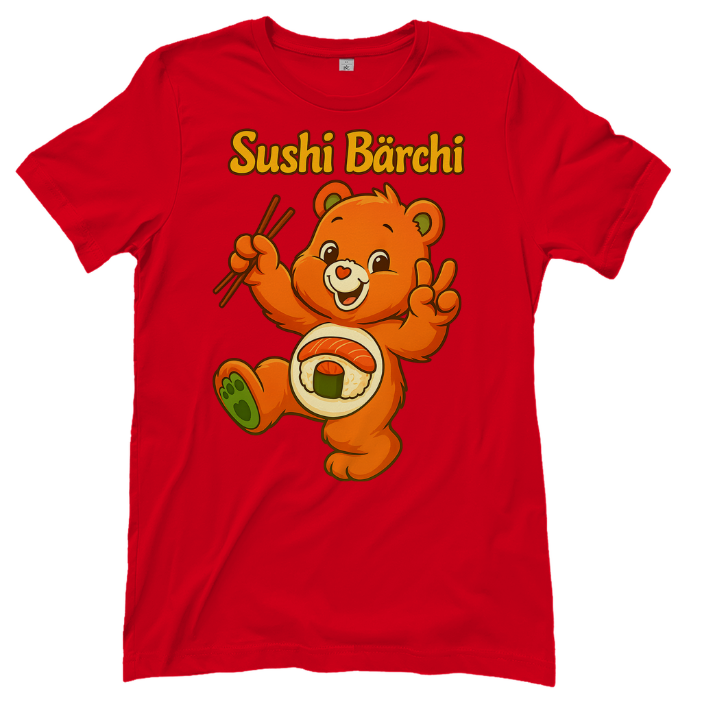 Sushi Bärchi - Glücksbärchi - Damen T-Shirt Red