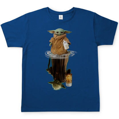 Baby Grogu und Meister Yoda mit Bier - Herren Shirt
