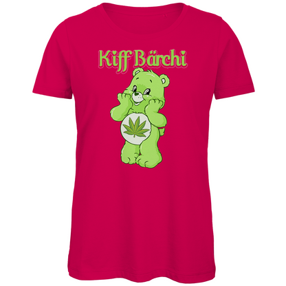 Kiff Bärchi - Glücksbärchi - Damen Premium Bio T-Shirt Fuchsia