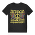 Pazifismus Hippie Shirt – Politisches Funshirt gegen Gewalt "Bomben für Frieden ist wie..." Black