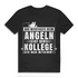 Herren T-Shirt Das Wichtigste beim Angeln ist der Kollege den man mitnimmt Black