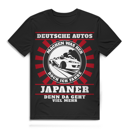 JDM Driftshirt Männer – Japaner fahren statt Standard – Tuning Statement Black