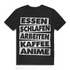 Lustiges Anime Shirt – Kaffee, Arbeit & Otaku Lifestyle in 5 Wörtern Black