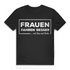 Lustiges Männer Shirt – Sarkastischer Auto Spruch Frauen fahrne besser... mit Bus und Bahn Black
