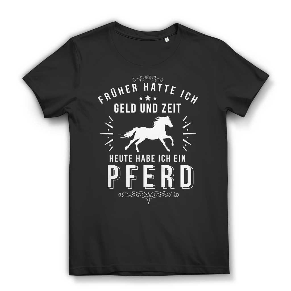 Reiten ist teuer – Funshirt für Pferdeliebhaberinnen mit ironischem Spruch Black