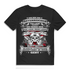 "Ich bin ein Österreicher" Shirt Männer – Patriotischer Spruch mit Flagge & Totenkopf Black