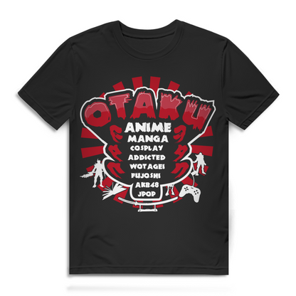 Otaku Shirt – Anime Manga Cosplay Addicted – Otaku Culture T-Shirt Black