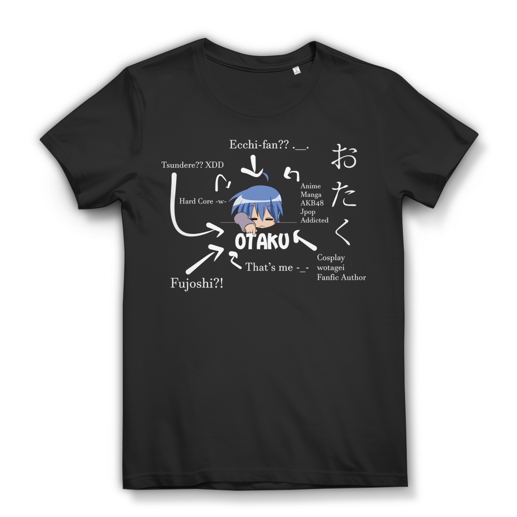 Anime Fan Shirt für Frauen – Otaku Style mit Manga-Vibes Black