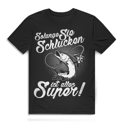 Lustiges Angler Shirt – Zweideutiger Spruch – Männer Funshirt Black