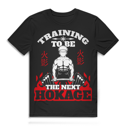 Gym T-Shirt – Hokage Training – Otaku Fitness Funshirt Männer Black
