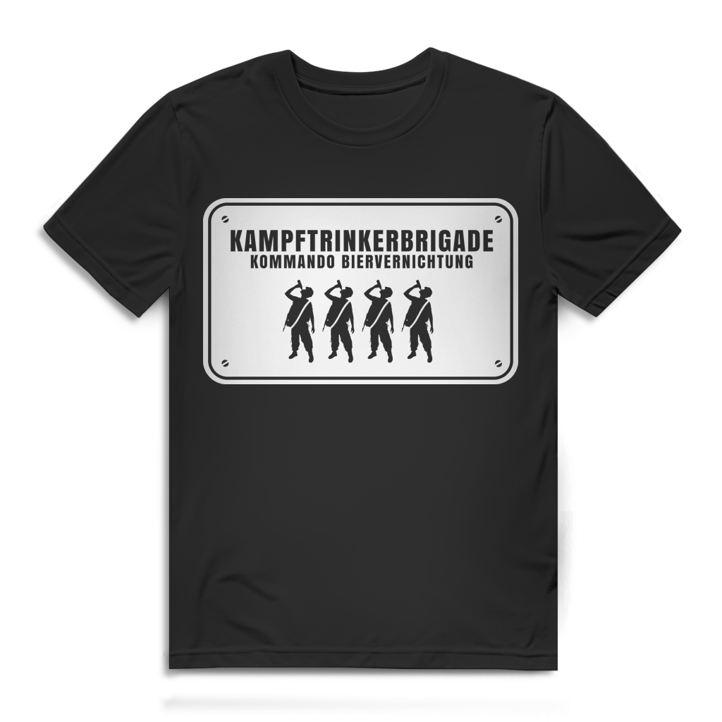 Kampftrinkerbrigade T-Shirt – Kommando Biervernichtung – Herren Bio Shirt Black