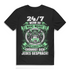 Gaming Bio Shirt Männer – 24/7 Spruch für Zocker und Controller-Krieger Black