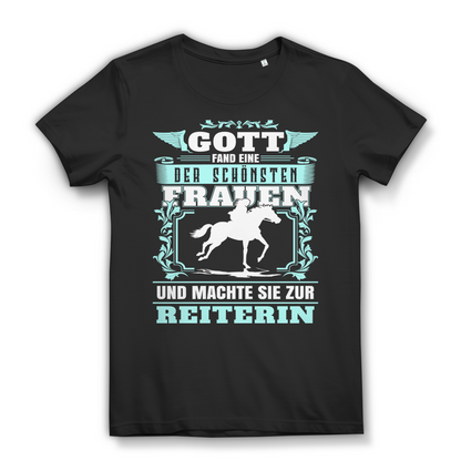 Lustiges Reiterin Shirt Damen – Geschenk für Pferdeliebhaberin – Pferde T-Shirt Black