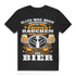 Shisha Shirt mit Bier Motiv – Alles was zählt ist Rauchen, Freunde und Bier Black