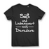 Damen T-Shirt Süß und Liebenswert 100% Deredere Anime Shirt Black