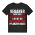 Herren T-Shirt Veganer nicht weil ich Tiere liebe weil ich Pflanzen hasse Black
