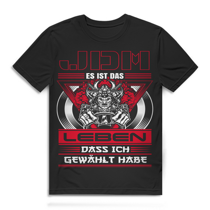 JDM T-Shirt Männer – Es ist das Leben das ich gewählt habe – Tuningszene Black