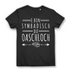 Bayerisches Sprüche Shirt Damen – I bin symbadisch du Oaschloch – Bio Baumwolle Black