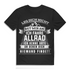 Herren T-Shirt Allrad Spruch – Orte an denen dich niemand findet – Bio Shirt Black