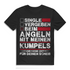 Angler T-Shirt Männer – Beim Angeln mit meinen Kumpels – Fun Shirt Black