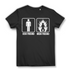 Damen T-Shirt Anime Freund Vergleich Black