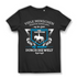 Reiterin Shirt – Galoppiere mit meinem Glück durch die Welt – Bio-Shirt Black