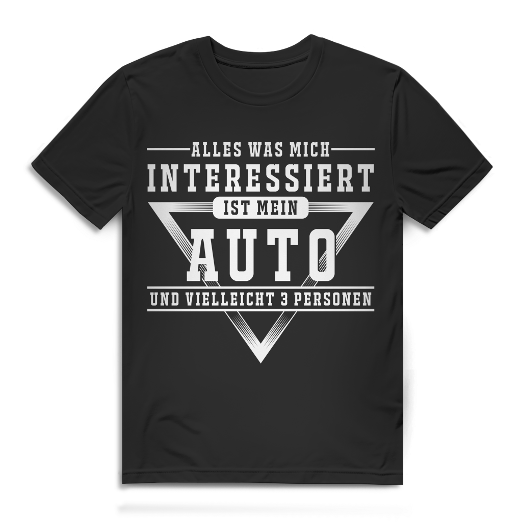 Auto Shirt Männer – Alles was mich interessiert ist mein Auto Black