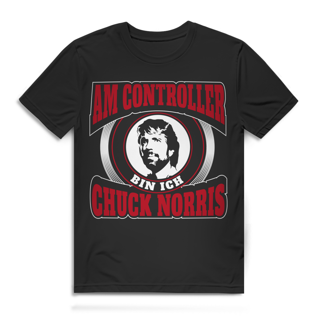 Chuck Norris Controller Shirt – Lustiges Gaming T-Shirt für Männer Black