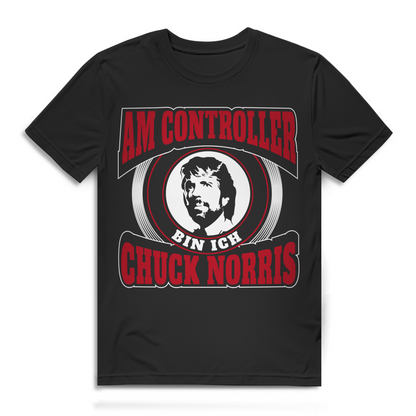Chuck Norris Controller Shirt – Lustiges Gaming T-Shirt für Männer Black