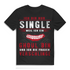 Ghoul Humor Shirt – Single weil ich Frauen verschlinge – Anime Shirt Black