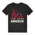Herren T-Shirt Scheiß drauf ich gehe Angeln Angler Shirt Black