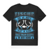 Fische & Brüste – Lustiges Angel T-Shirt für Männer mit Humor – Bio Baumwolle Black