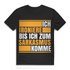 Ironie trifft Sarkasmus – Lustiges Männer T-Shirt mit Spruch – Bio Baumwolle Black
