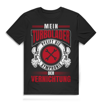 Mein Turbolader – PS Shirt für Tuner mit Boost-Liebe – Bio Baumwolle Männer Black